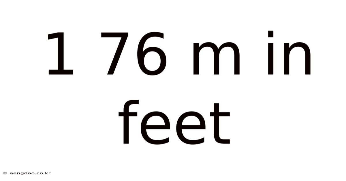 1 76 M In Feet