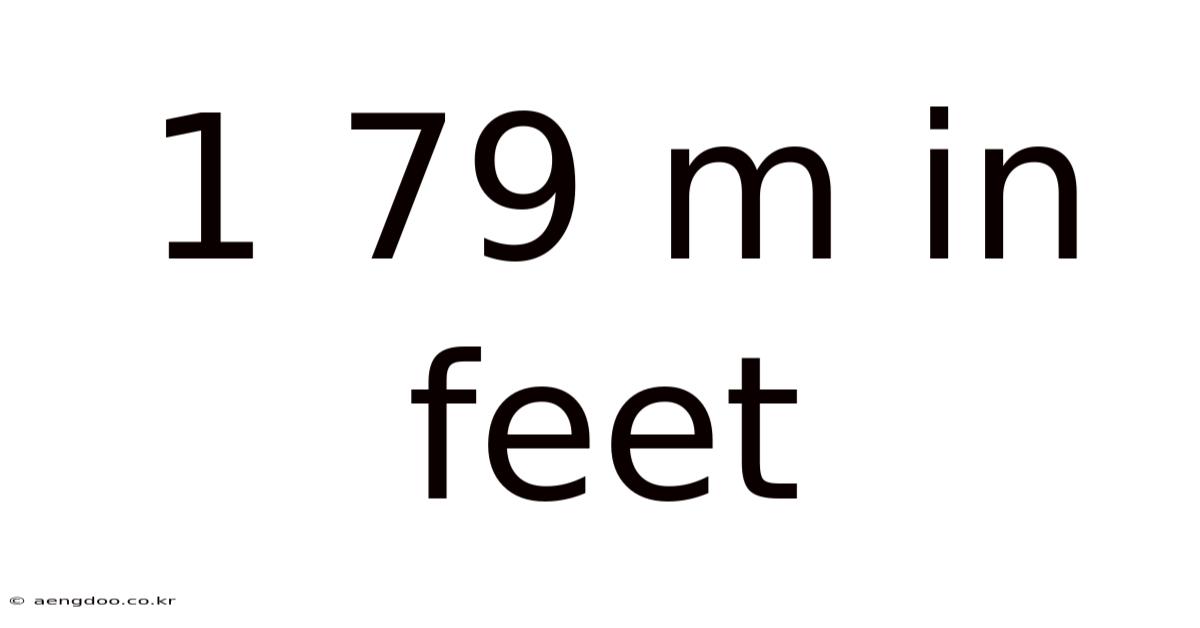 1 79 M In Feet