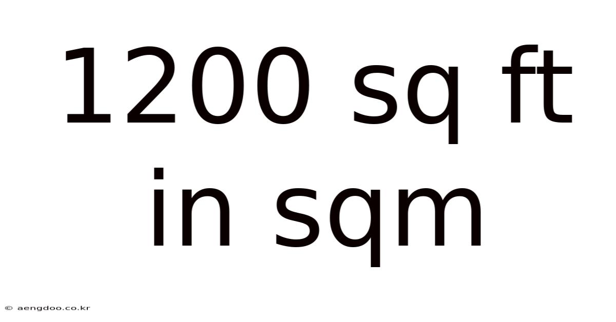 1200 Sq Ft In Sqm
