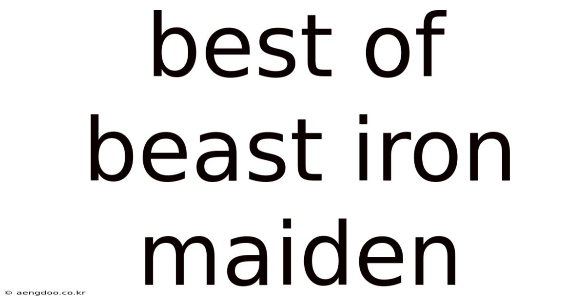 Best Of Beast Iron Maiden