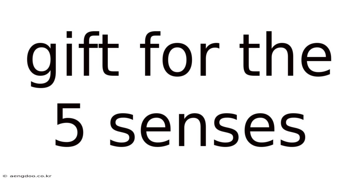 Gift For The 5 Senses