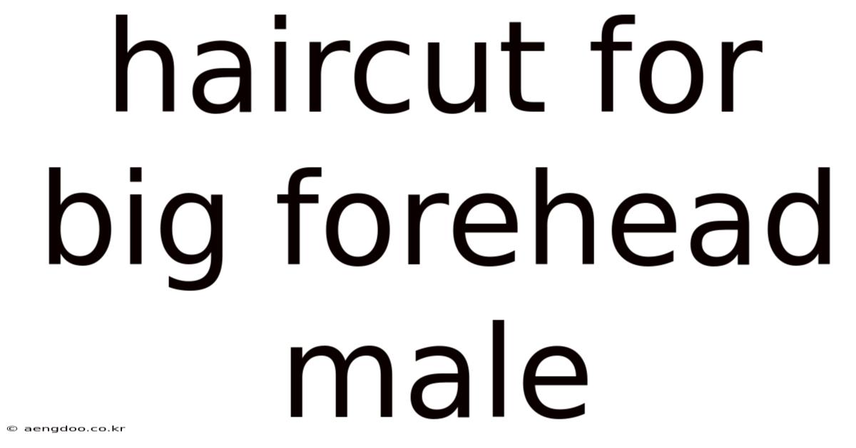 Haircut For Big Forehead Male