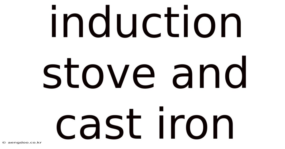 Induction Stove And Cast Iron