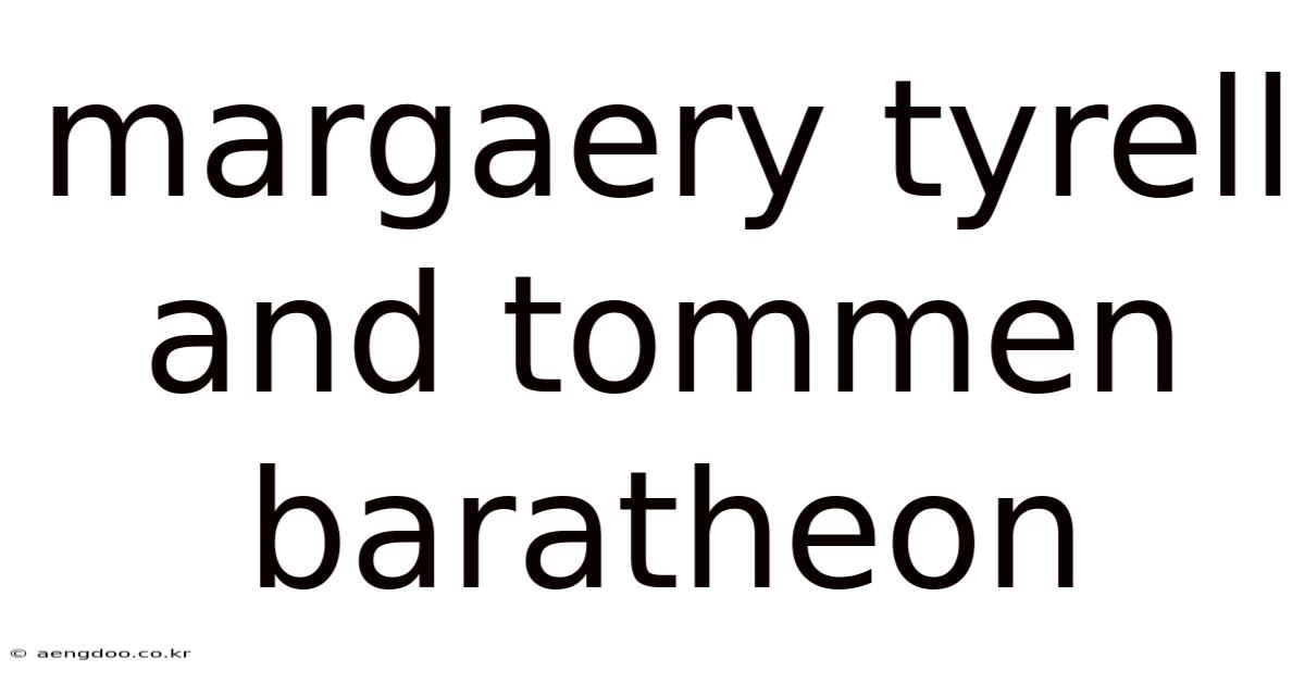 Margaery Tyrell And Tommen Baratheon