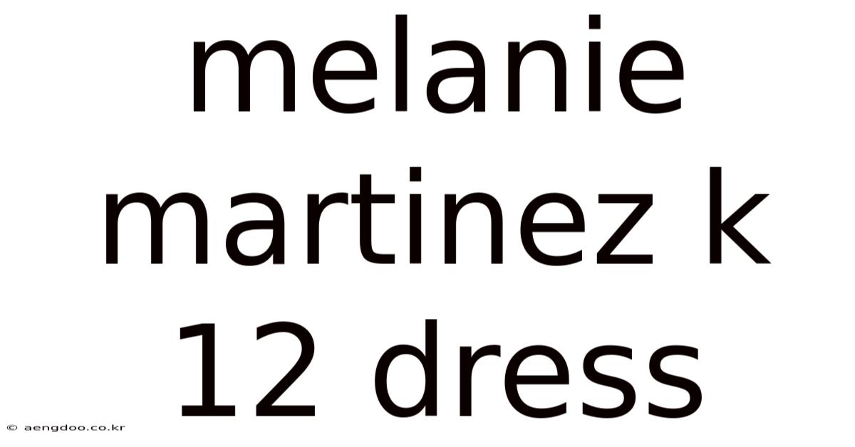 Melanie Martinez K 12 Dress