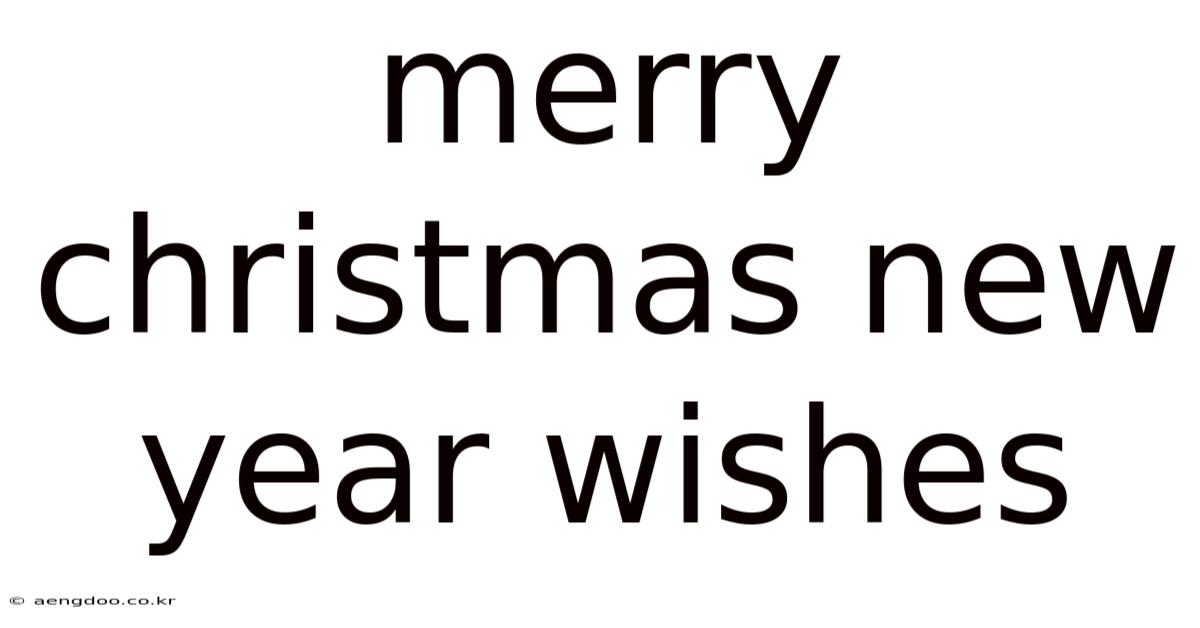 Merry Christmas New Year Wishes