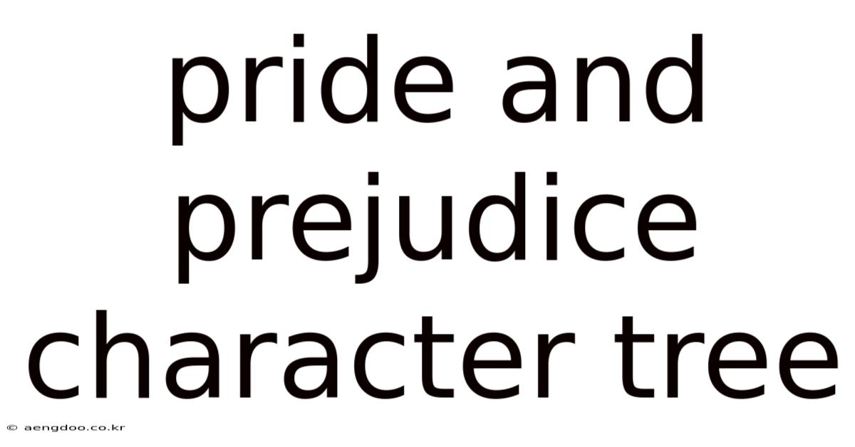 Pride And Prejudice Character Tree