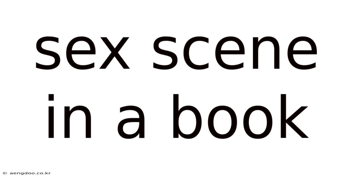 Sex Scene In A Book
