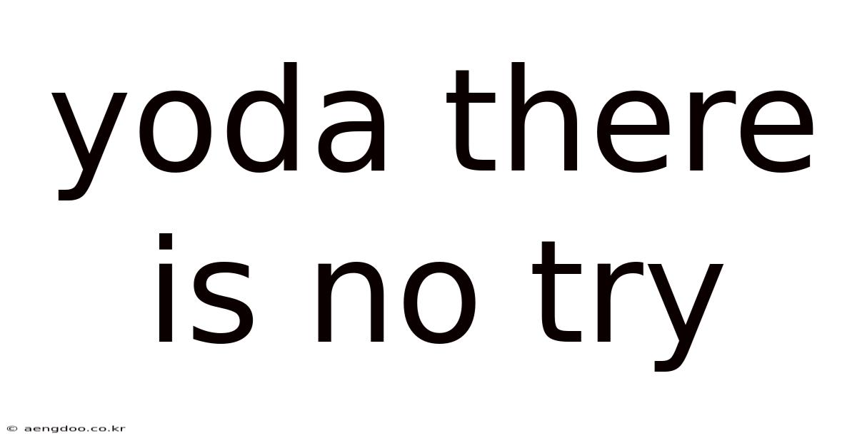 Yoda There Is No Try